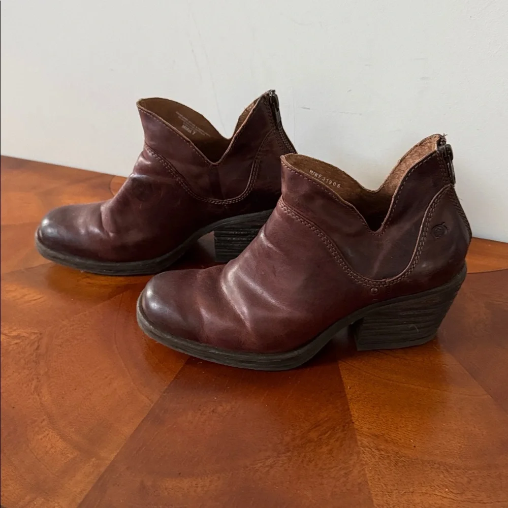 Born Dark Brown Ankle Booties - Picture 3 of 7